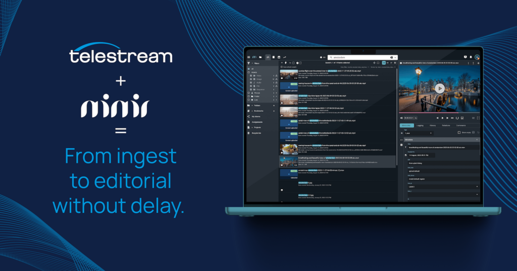 The blog header image for Telestream's newest blog "Telestream and Mimir: The Modern News Workflow."